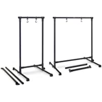 Stagg GOS-0828 Soporte profesional de metal para gong con 2 tubos de barra transversal intercambiables para ajuste de…